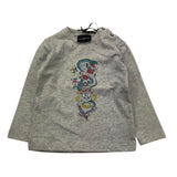 JOHN RICHMOND shirt girocollo tinta unita con stampa Grigio per Neonato RIA25040TS GRIGIO JOHN RICHMOND 