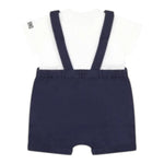 Moschino Completo 2 Pezzi T-Shirt-Salopette per Neonato MUG01G BIANCO MOSCHINO 