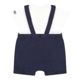 Moschino Completo 2 Pezzi T-Shirt-Salopette per Neonato MUG01G BIANCO MOSCHINO 