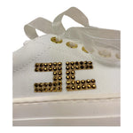 Elisabetta Franchi Sneakers Tinta Unita con Lacci E Logo per Bambina F4A9 BIANCO ELISABETTA FRANCHI 