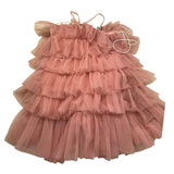 Pinko Abito Bretelline Tinta Unita In Tulle per Bambina KFTA004 ROSA PINKO 