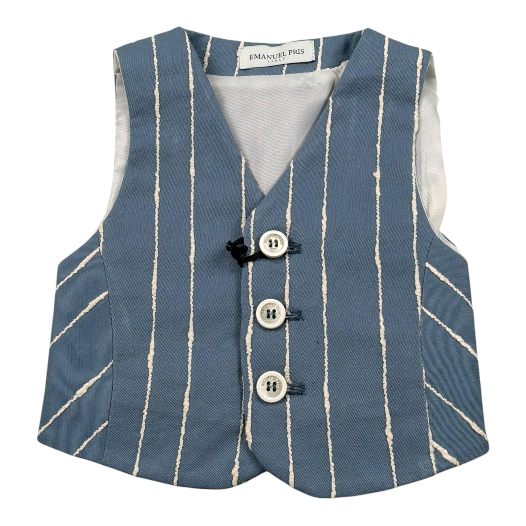 Emanuel Pris Gilet Tinta Unita per Neonato EP202I AZZURRO EMANUEL PRIS 