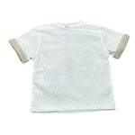 Please T-Shirt Tinta Unita con Stampa per Neonato MBA4030B71 BIANCO PLEASE 