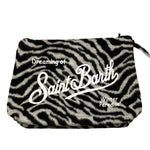 SAINT BARTH borsello fantasia zebrata Bianco/nero per Bambina FELT BIANCO/NERO SAINT BARTH 