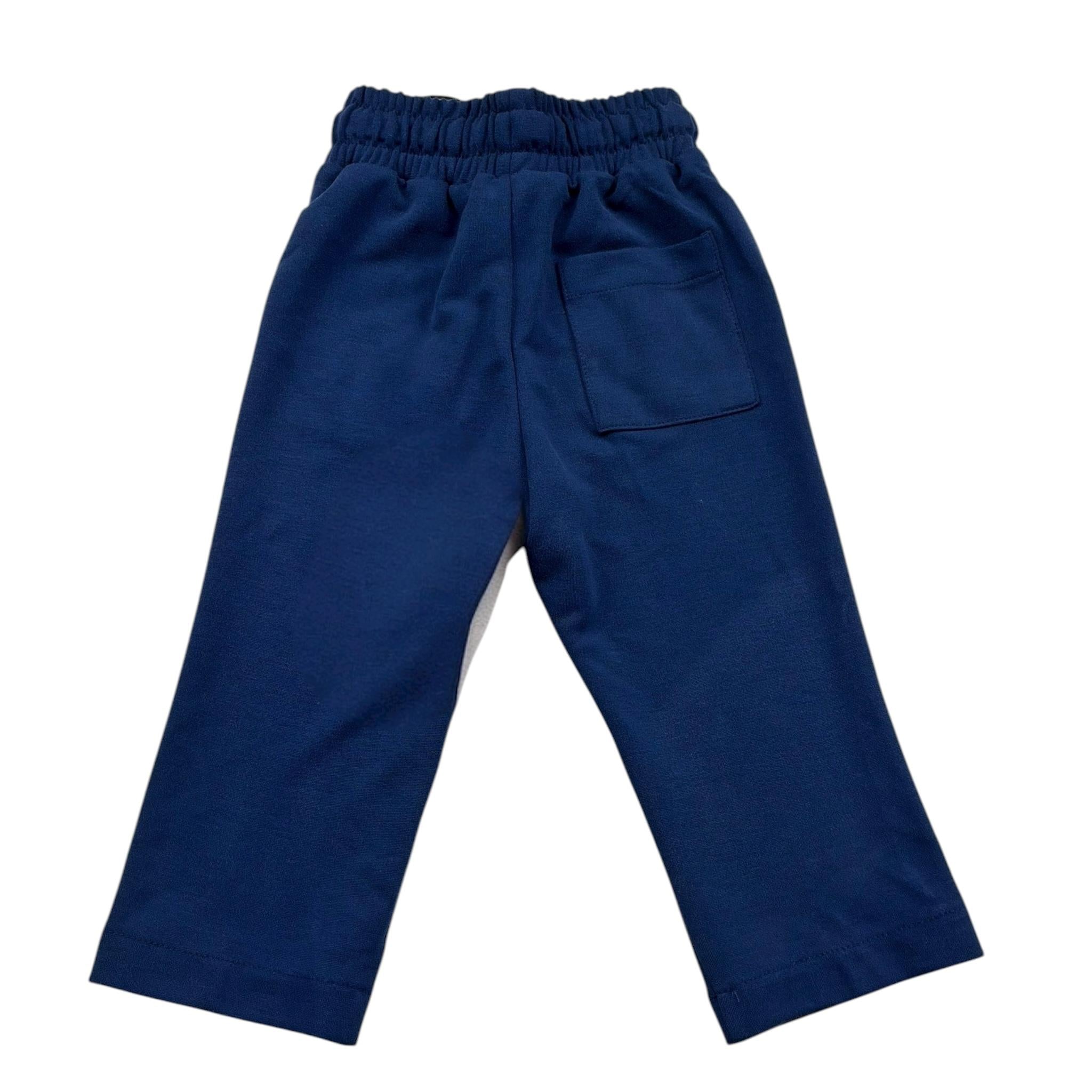 Cesare Paciotti Pantalone Tinta Unita con Elastico In Vita per Neonato PFP5151BNXX BLU CESARE PACIOTTI 