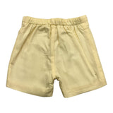 einfarbige Bermudashorts mit elastischem Bund