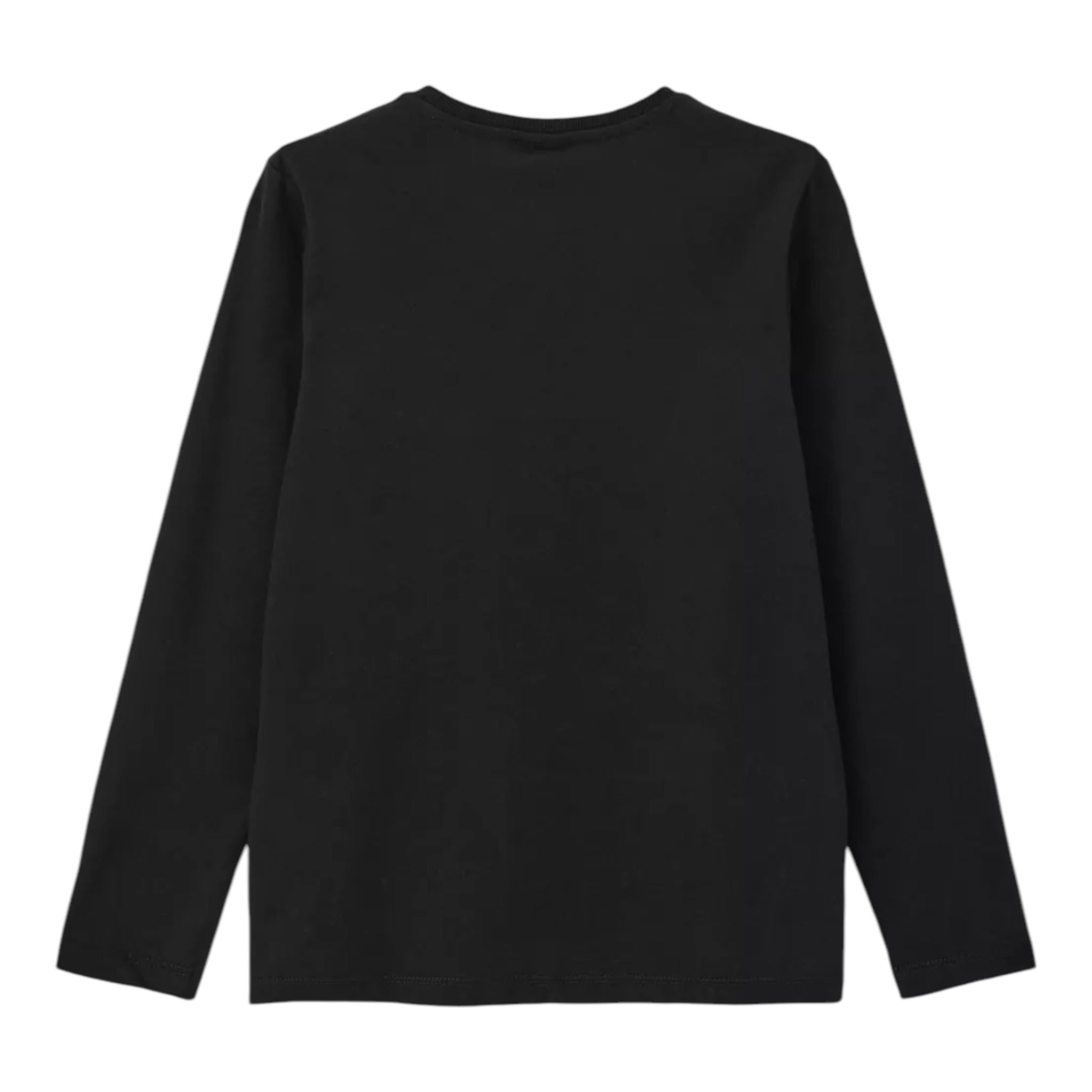 LIU JO shirt girocollo tinta unita con stampa e applicazioni Nero per Bambina GF4093X NERO LIU JO 