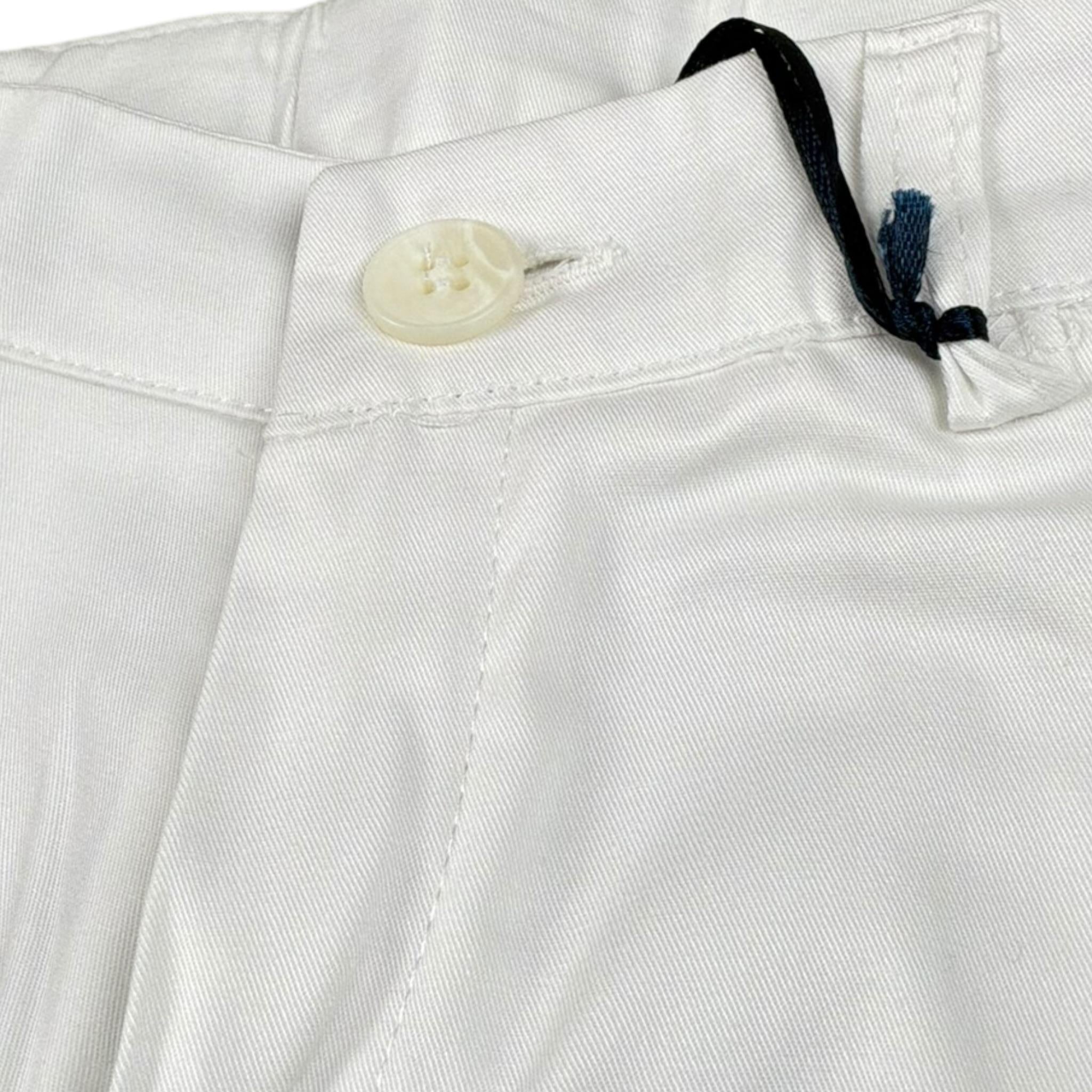 Manuel & Frank Pantalone Tinta Unita con Girovita Regolabile per Bambino MF1050B BIANCO MANUEL & FRANK 