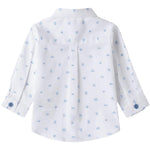 Minibanda Camicia Manica Lunga Tinta Unita con Papillon per Neonato 3B600 BIANCO MINIBANDA 