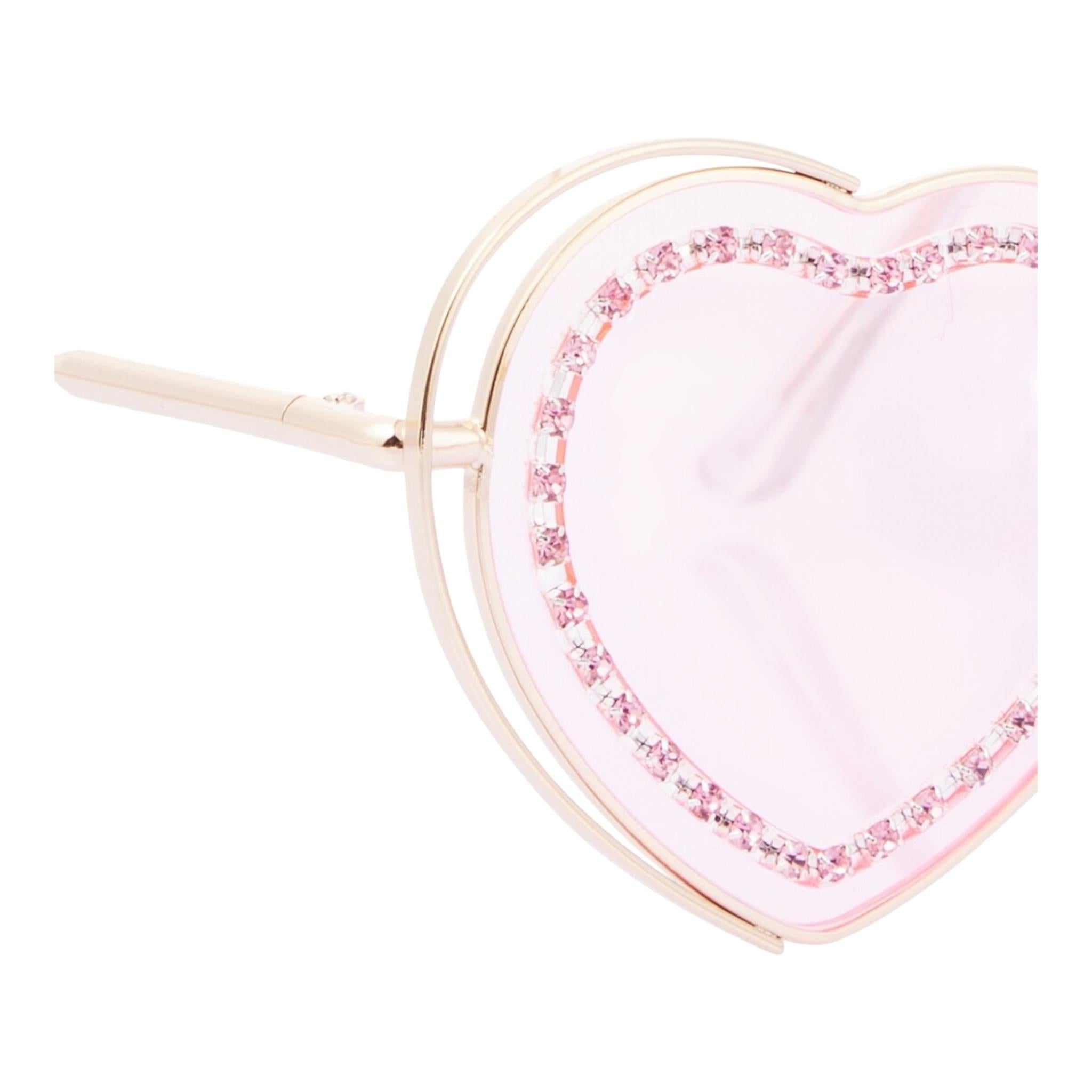 Monnalisa Occhiali Da Sole Forma Cuore per Bambina 17E0677 ROSA MONNALISA 