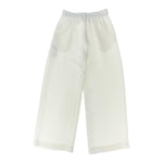 Monnalisa Pantalone Tinta Unita con Elastico In Vita per Bambina 71E401 BIANCO MONNALISA 