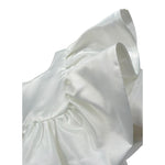 Magil Top Tinta Unita con Balze per Bambina FN21043 BIANCO MAGIL 