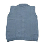 Pure Firenze Gilet In Filo Tinta Unita con Ricami per Neonato PC03602 AZZURRO PURE FIRENZE 