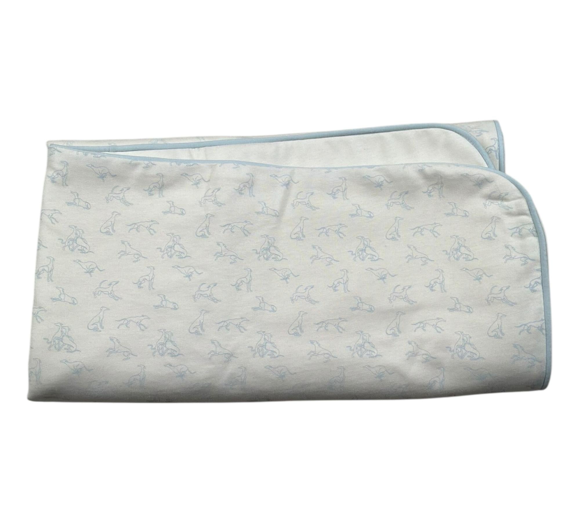 Trussardi Coperta Tinta Unita con Stampe per Neonato TLP26004CE BIANCO TRUSSARDI 