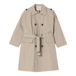 Dou Dou Trench Tinta Unita Doppiopetto per Bambina DW2P40 BEIGE DOU DOU 