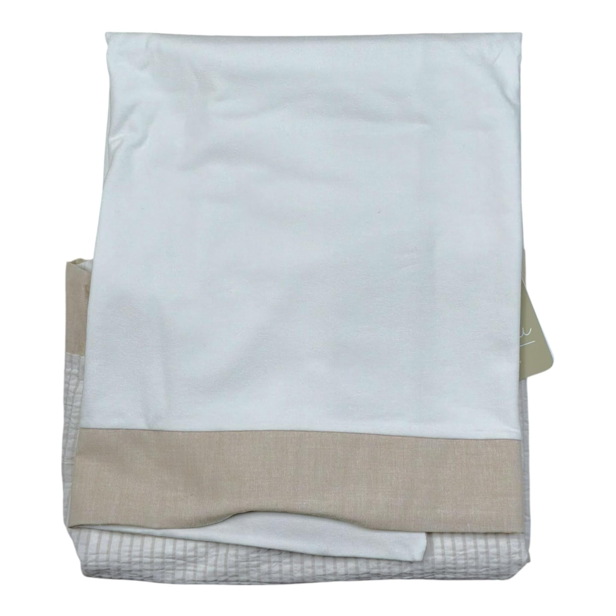 Lalalu' Coperta tinta unita con Stampa Bianco per Neonato COL2G BIANCO LALALU' 