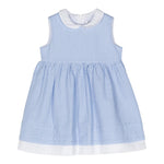 Il Gufo Abito Giromanica Fantasia A Righe per Bambina P24VA321C1080 AZZURRO IL GUFO 