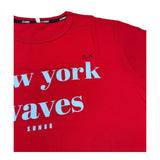 Sun68 T-Shirt Girocollo Tinta Unita con Stampa per Neonato T32305 ROSSO SUN68 