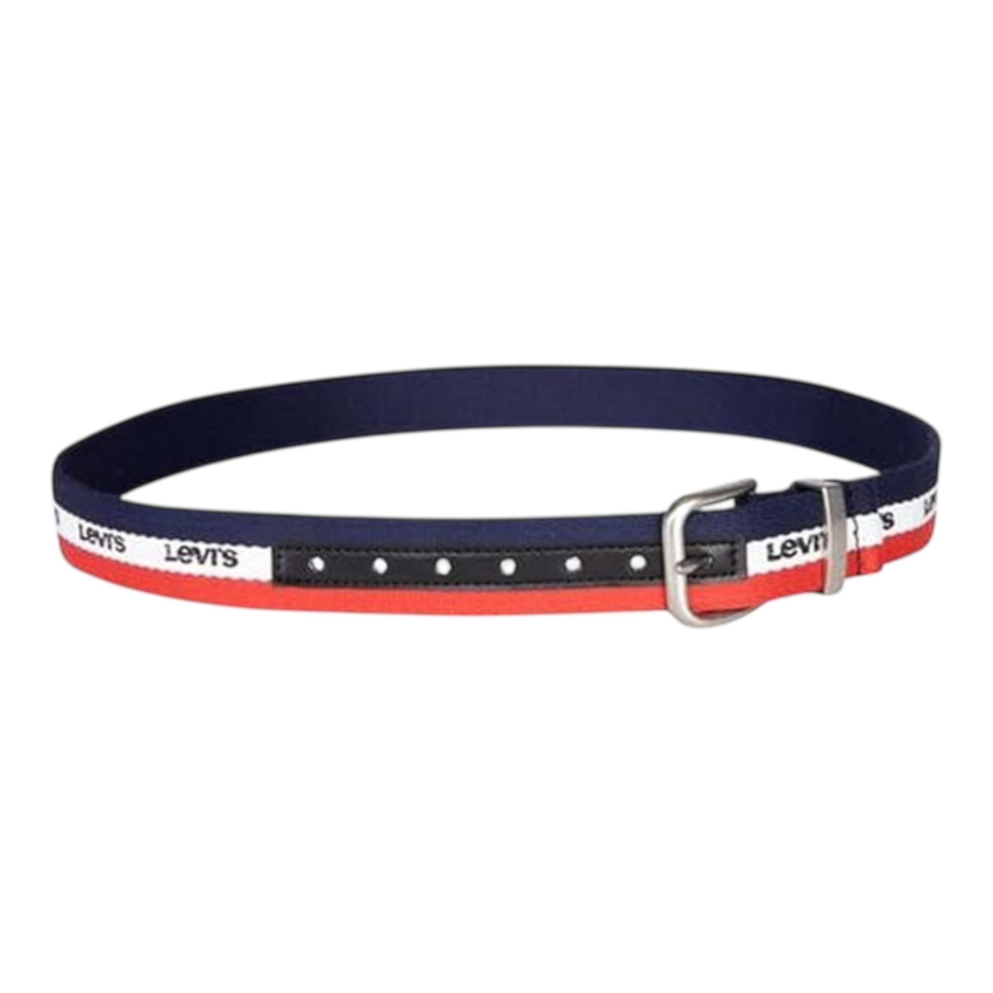 Levi'S Cintura Tinta Unita con Logo per Bambino 9A6899 BLU LEVI'S 