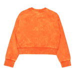 Diesel Felpa Chiusa Girocollo Tinta Unita con Logo per Bambina J02256X ARANCIONE DIESEL 