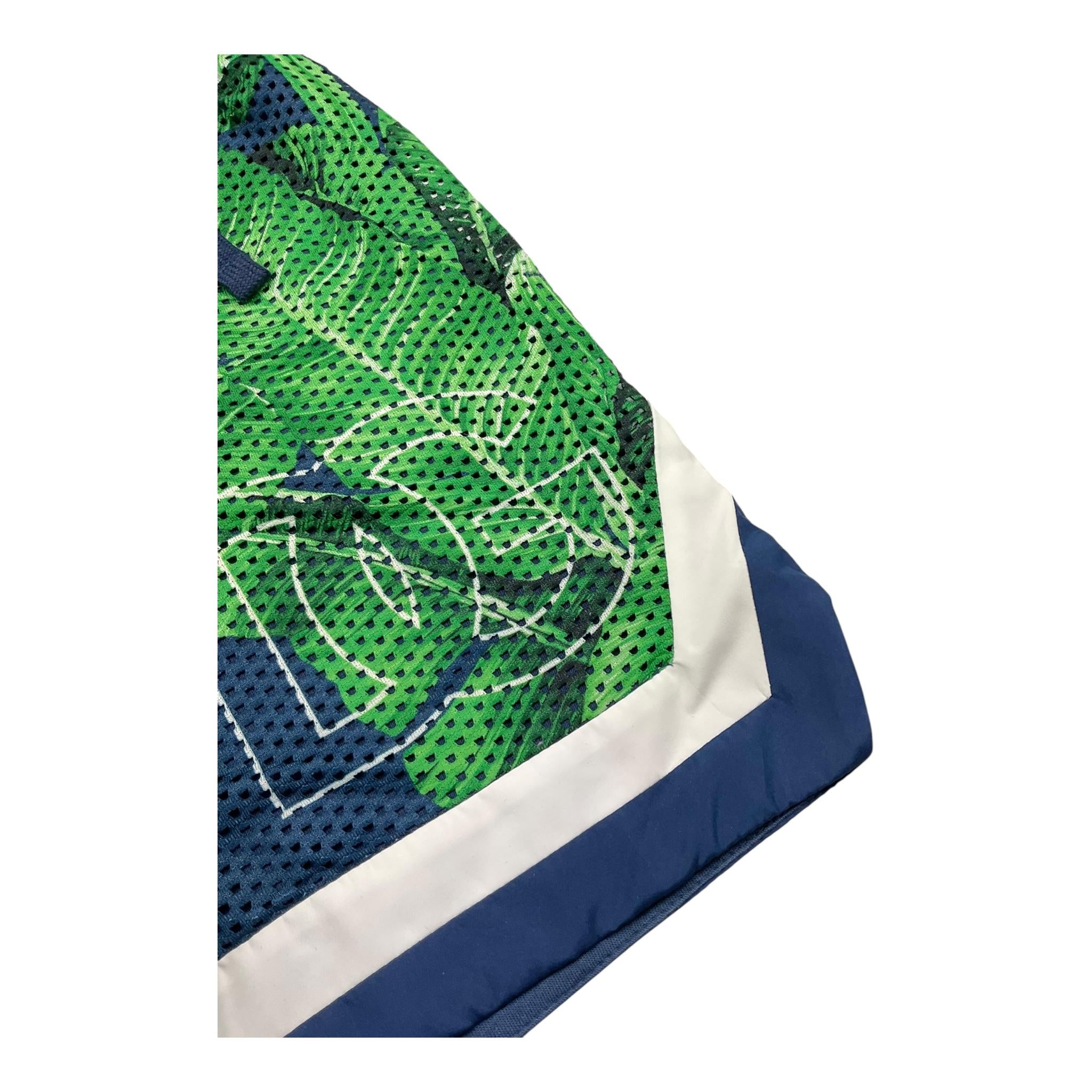 Dolce & Gabbana Bermuda Tinta Unita con Fantasia Traforato per Neonato L4JQS1N BLU DOLCE & GABBANA 