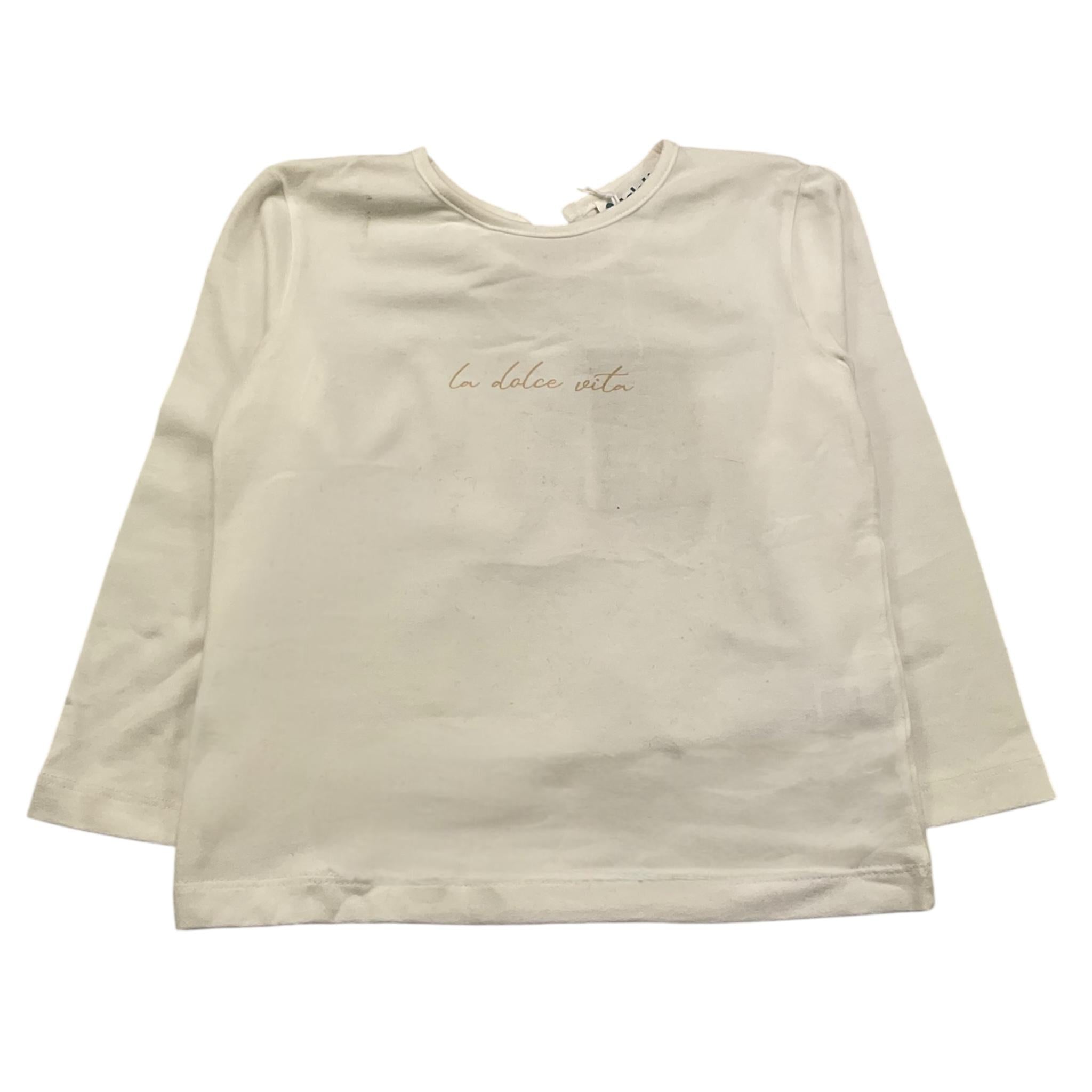 LALALU' shirt girocollo tinta unita con tulle Bianco per Bambina TSL170NBJ BIANCO LALALU' 