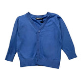 Never Too Cardigan Tinta Unita Con Bottoni Cobalto Per Neonato