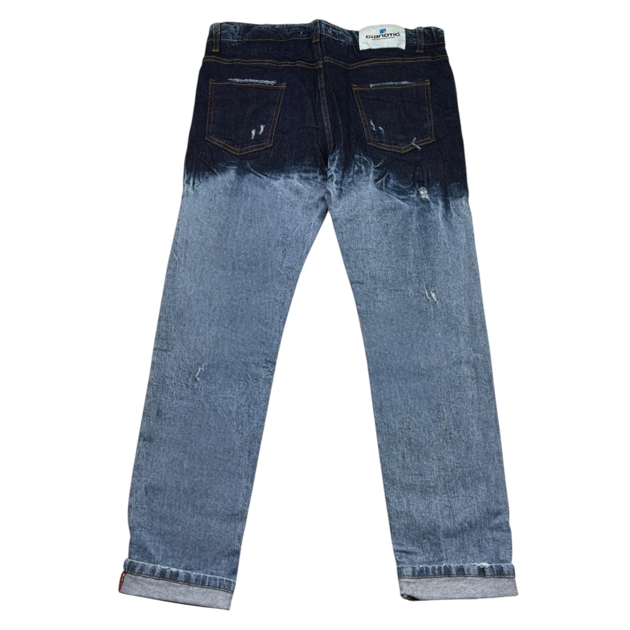Cianotic Jeans Tinta Unita con Girovita Regolabile per Bambino 20175 BLU CIANOTIC 