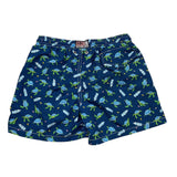 Saint Barth Costume Tinta Unita con Stampe Tartarughe per Bambino CSTMB BLU SAINT BARTH 