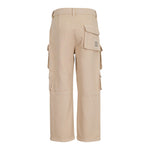 Dou Dou Pantalone Modello Cargo Tinta Unita per Bambina DW6P30X BEIGE DOU DOU 