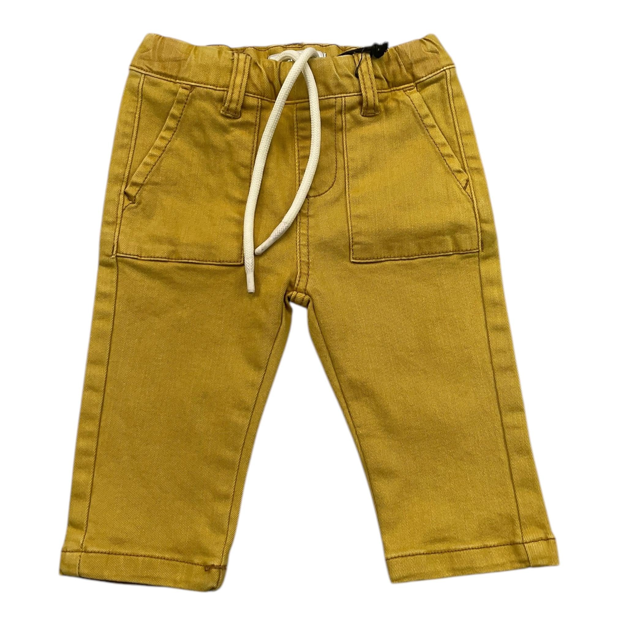 TRUSSARDI pantalone tinta unita con elastico in vita Giallo per Neonato TIA25087PA GIALLO TRUSSARDI 