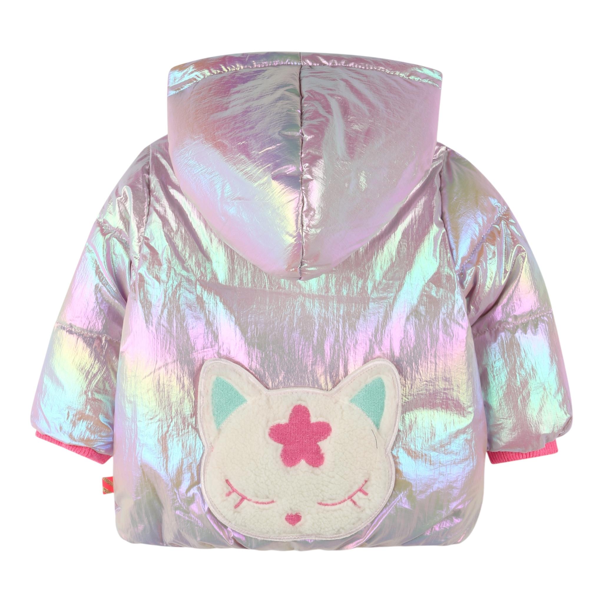 BillIEBLUSH giubbino tinta unita effetto aurora boreale cn cappuccio Rosa per Bambina U20401J ROSA BillIEBLUSH 
