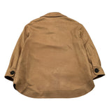 MIMISOL camicia manica lunga tinta unita in camoscio Beige per Bambina MFGC064 BEIGE MIMISOL 