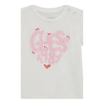 Guess T-Shirt Tinta Unita con Stampa per Neonata A5RI00K6YW4X BIANCO GUESS 