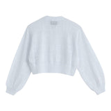 Iceberg Felpa con Zip tinta unita Traforata Bianco per Bambina MGICE5150J BIANCO ICEBERG 