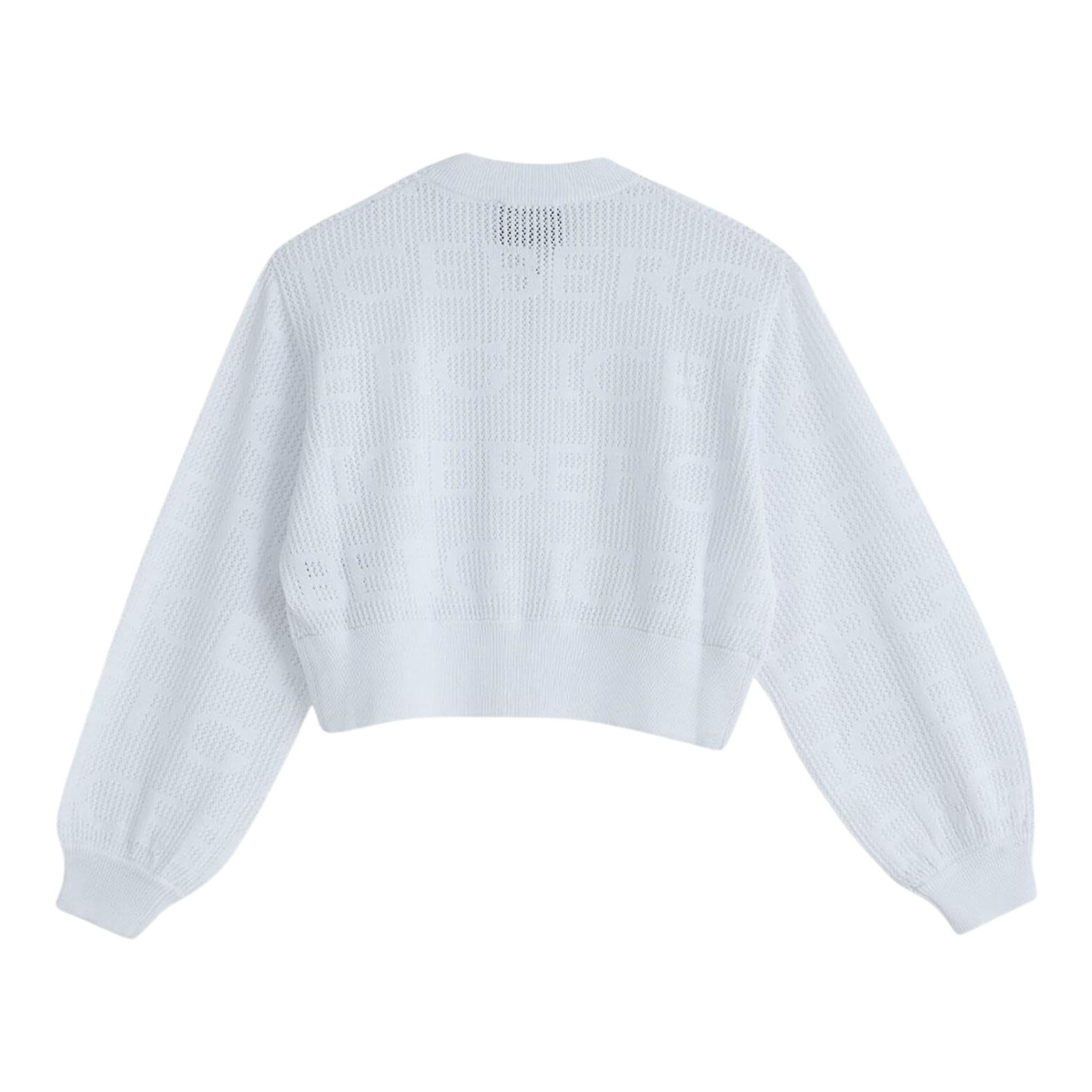 Iceberg Felpa con Zip tinta unita Traforata Bianco per Bambina MGICE5150J BIANCO ICEBERG 