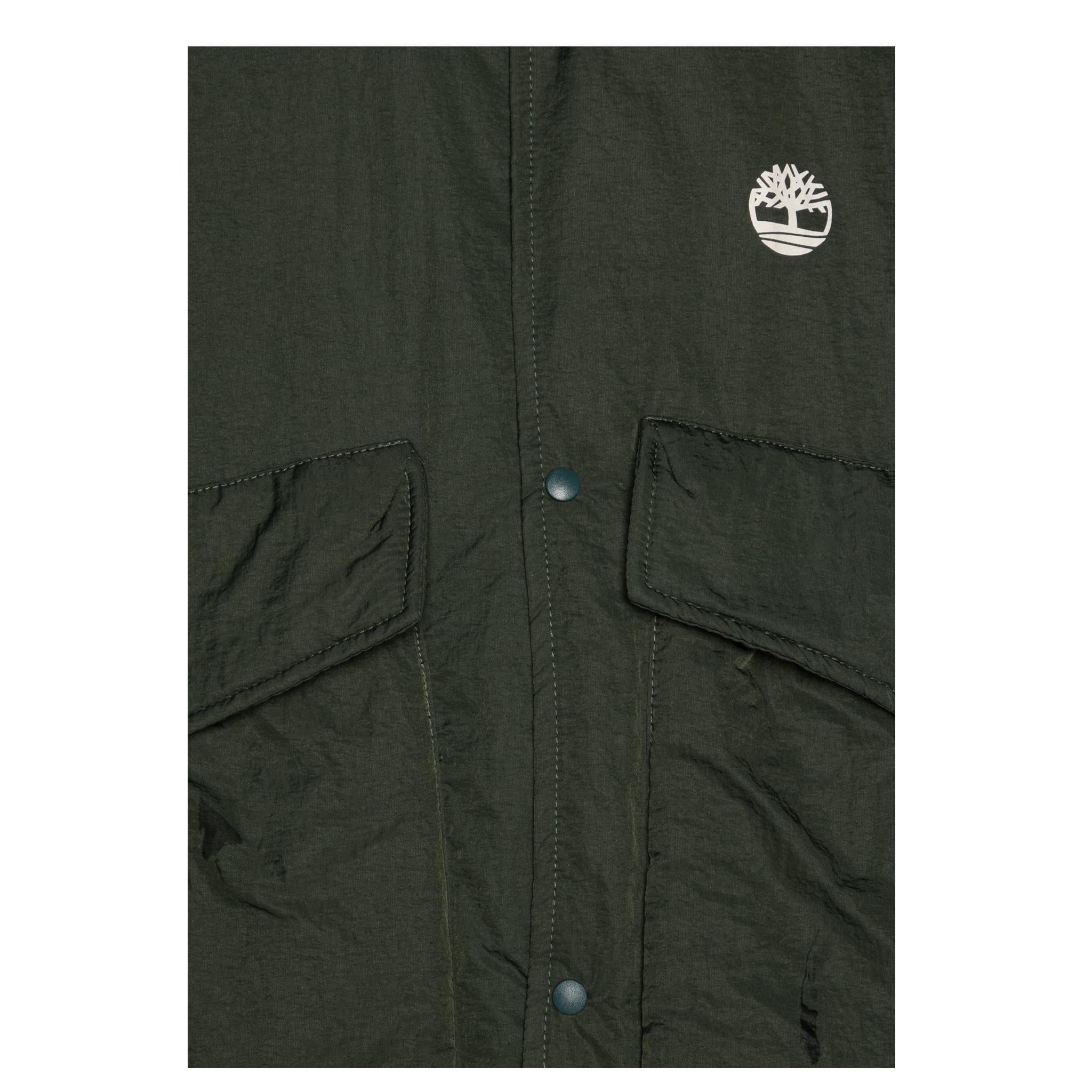 Timberland Smanicato Tinta Unita con Logo per Bambino T60480 VERDE TIMBERLAND 