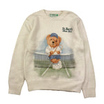 SAINT BARTH maglia tinta unita girocollo con stampa Bianco per Bambino TENNISS BIANCO SAINT BARTH 