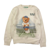 SAINT BARTH maglia tinta unita girocollo con stampa Bianco per Bambino TENNISS BIANCO SAINT BARTH 