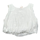 Please Top Tinta Unita con Elastico per Bambina CC05360G73 BIANCO PLEASE 