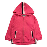 Name.It Felpa Con Zip E Cappuccio Tinta Unita Rosa Per Neonata