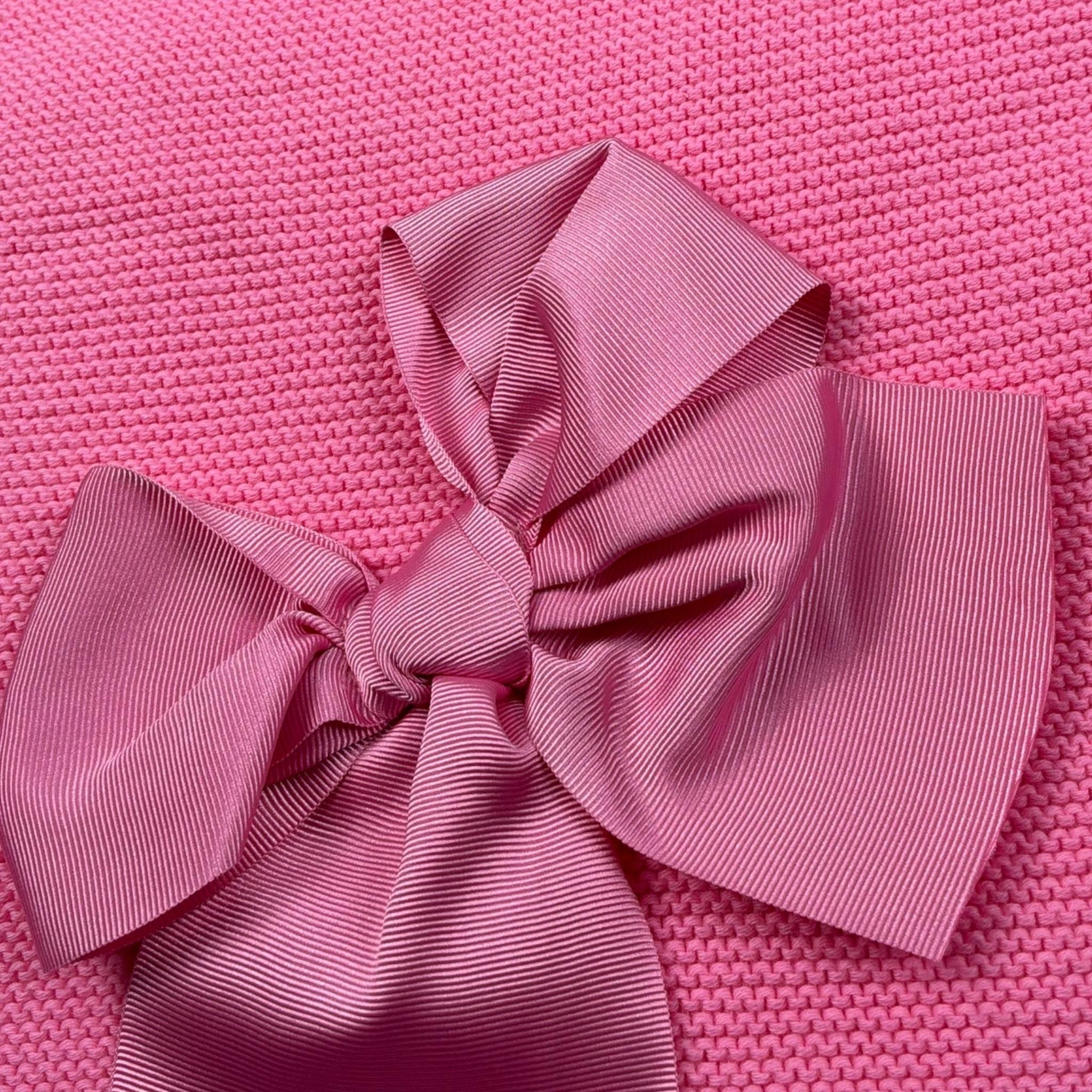 Cnd Coperta Tinta Unita con Fiocco per Neonata 55725010 FUXIA CND 