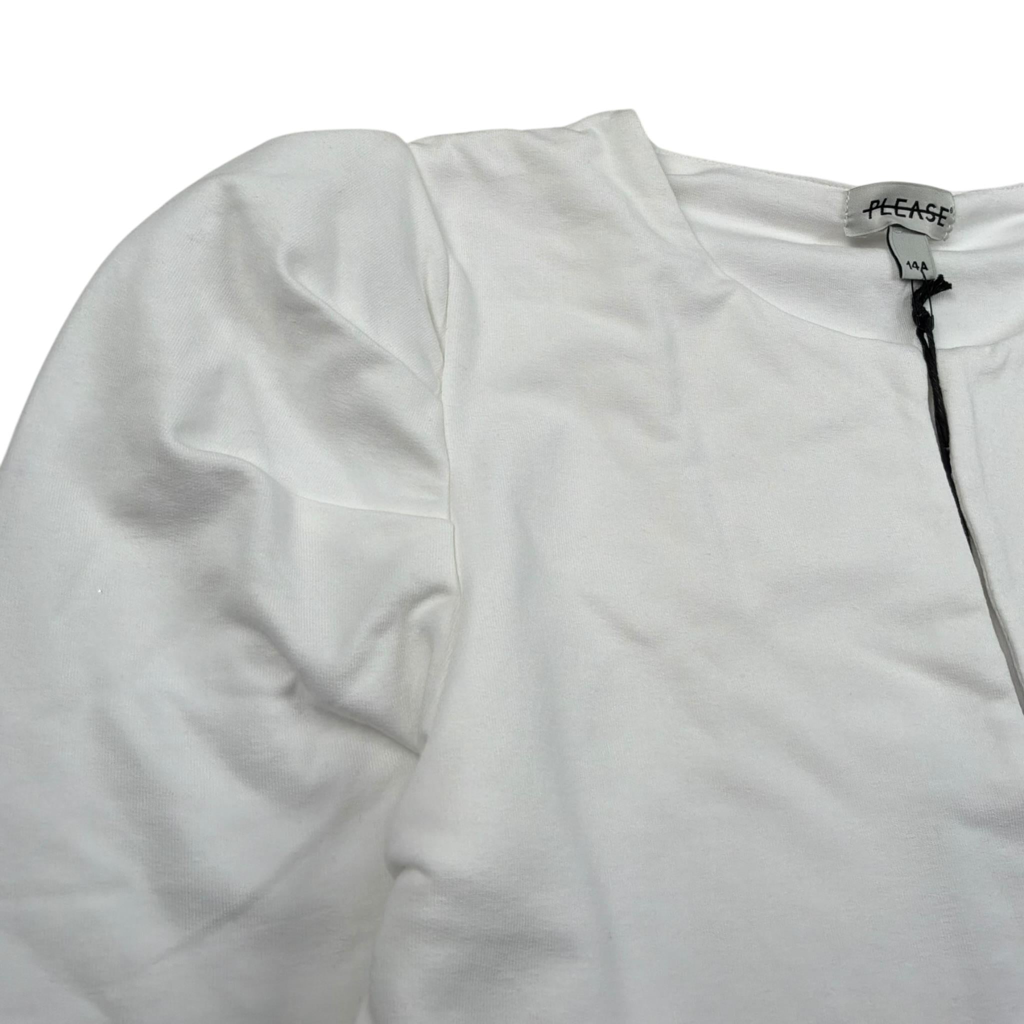 Please Giacca Tinta Unita per Bambina LG02042G29 PANNA PLEASE 