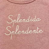 Saint Barth Felpa Girocollo Tinta Unita con Stampa per Bambina ANGL001 ROSA SAINT BARTH 