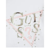 Guess T-Shirt Tinta Unita con Stampa per Bambina K5RI00K6YW BIANCO GUESS 