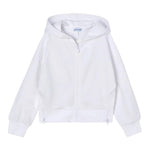 Mayoral Felpa Tinta Unita con Zip E Cappuccio per Bambina 3428 BIANCO MAYORAL 
