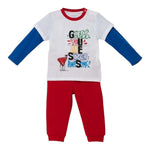 GUESS completo 2 pezzi shirt-pantalone tricolore Bianco/rosso per Neonato I4YG03K8HM3 BIANCO/ROSSO GUESS 