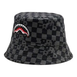 Sprayground Cappello Modello Pescatore Fantasia Quadri per Bambino SP14998GRY GRIGIO SPRAYGROUND 