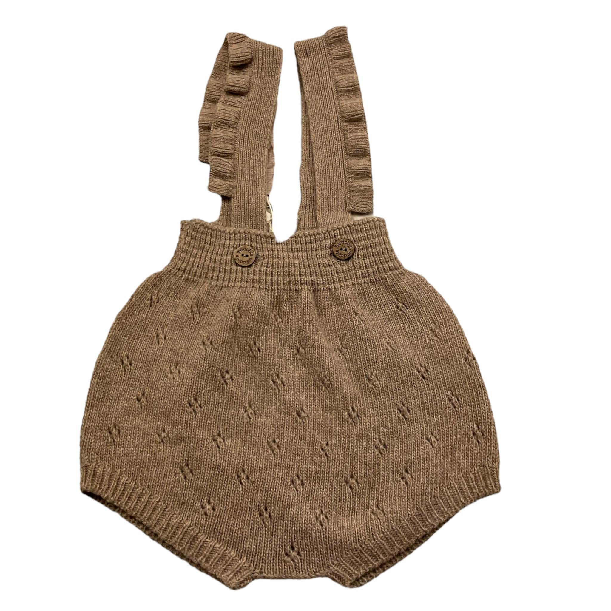 WEDOBLE pagliaccetto tinta unita Fango per Neonata I2406305 FANGO WEDOBLE 