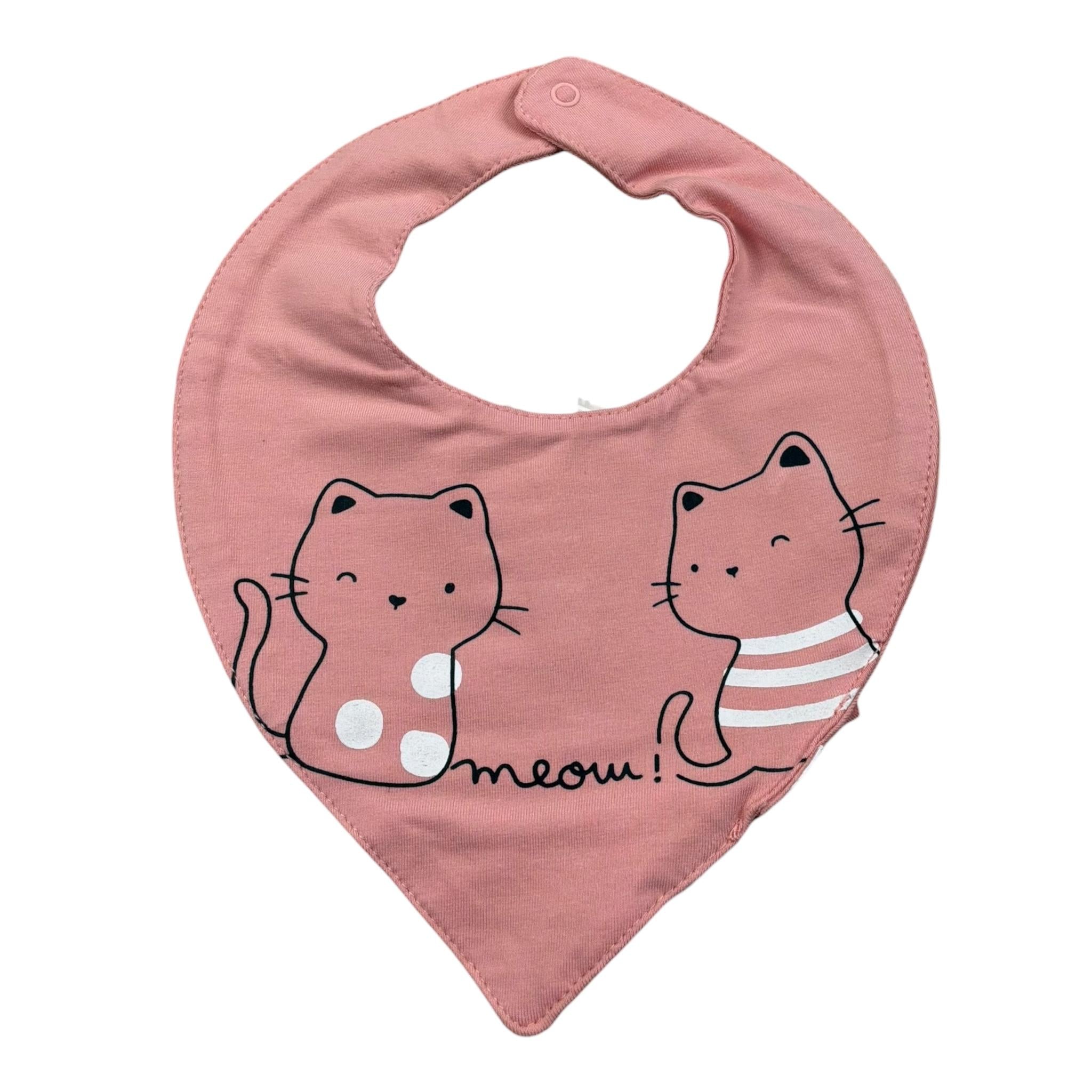 Mayoral Bavetta Tinta Unita con Stampa per Neonata 90944 ROSA MAYORAL 